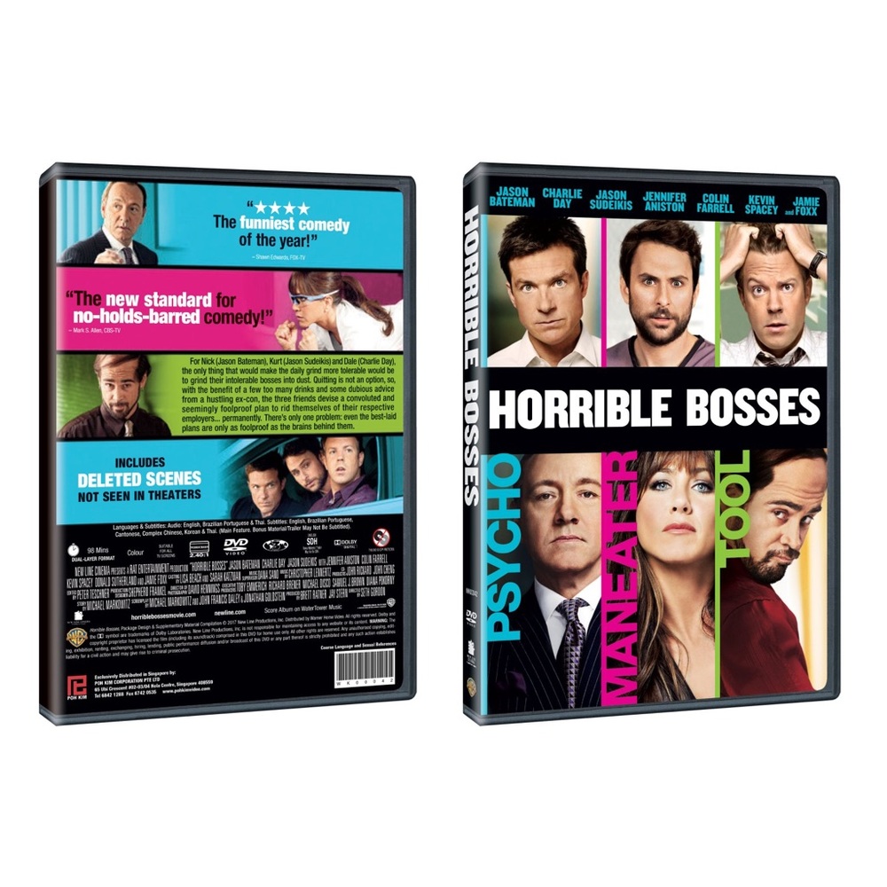 🆕 Horrible Bosses DVD New Factory Sealed